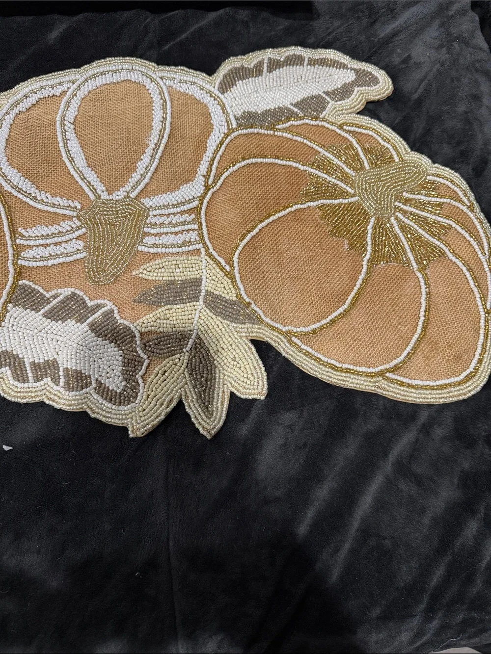 Pier1 Matching Pillows/Kohl’s Brown & Cream Pumpkin Embroidered Table Runner